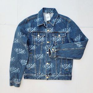 GUESS Men's Dillon Logo Denim Jacket sz M